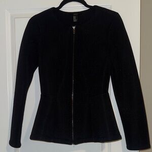 Forever 21 Black Zip-Up Blazer